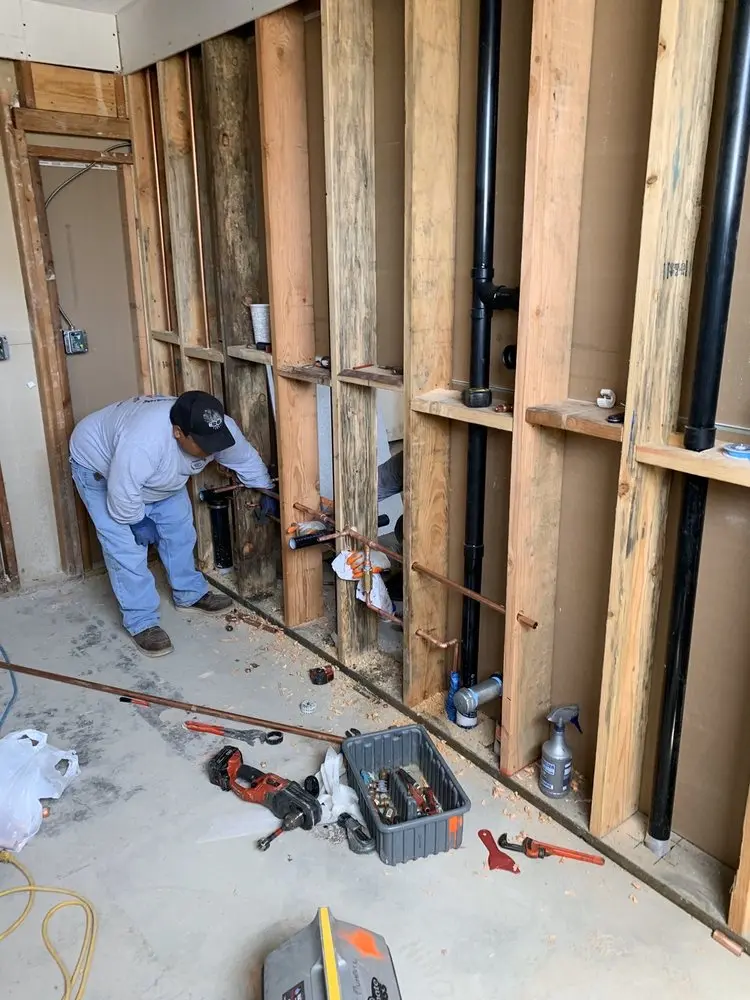 Commercial rough-in plumbing for Gas Line Repair in South Salem